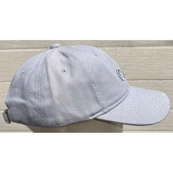 ALO YOGA Light Blue Baseball Cap Snap Back Adjustable Unisex NWT - Picture 4 of 7